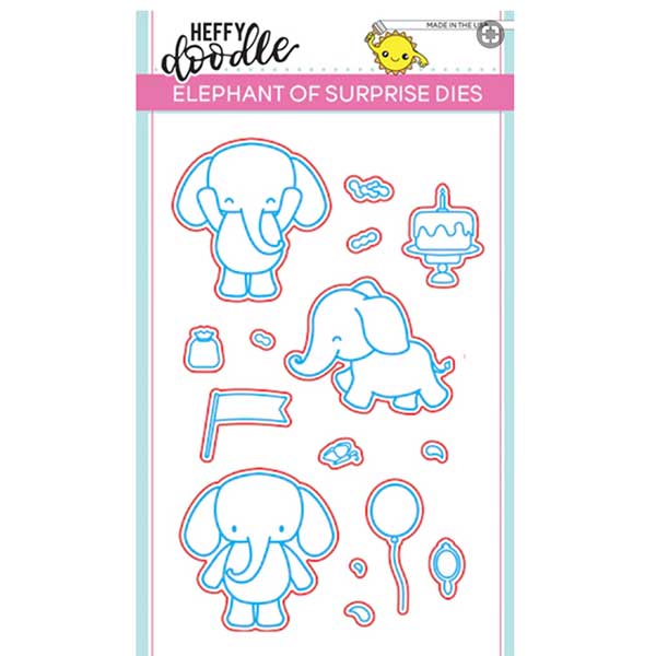 Heffy Doodle Elephant of Surprise Die Set