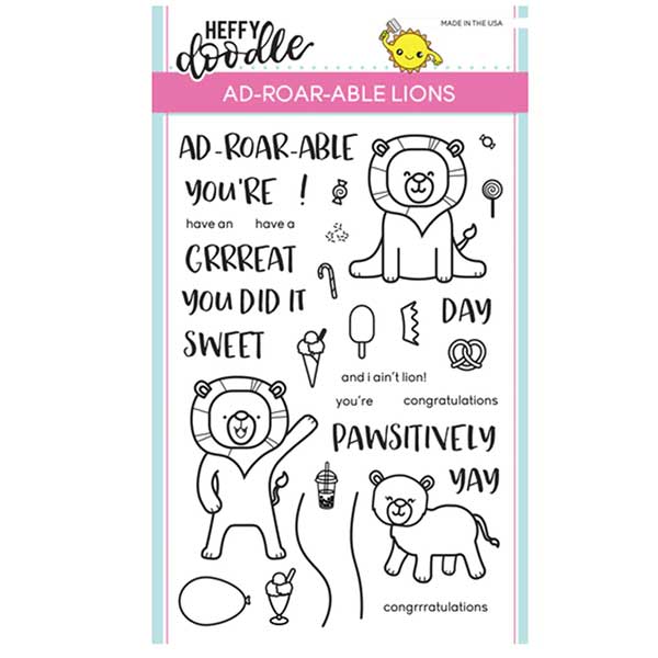 Heffy Doodle Ad-roar-able Lions Stamp Set