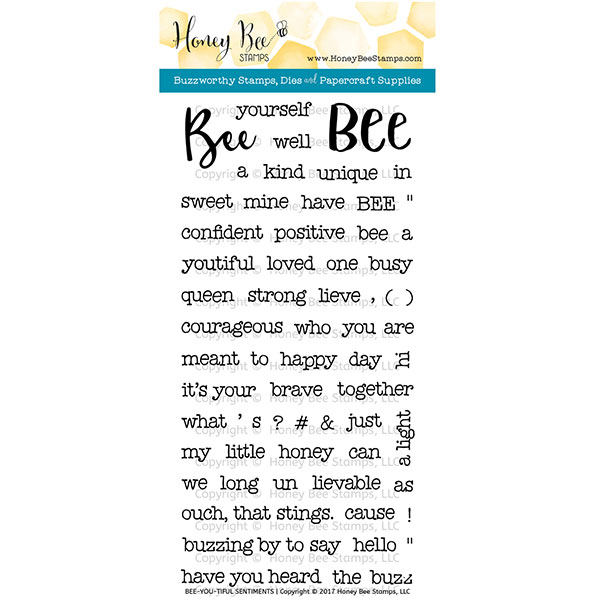 Honey Bee Bee-You-Tiful Sentiment Stamp Set