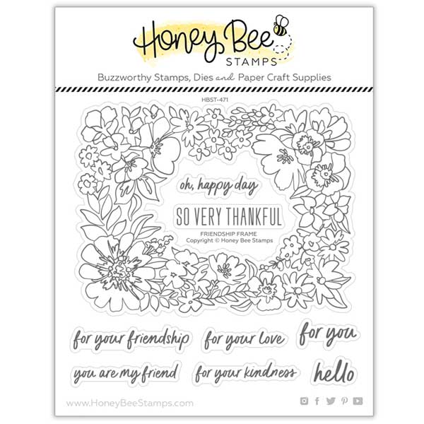 Honey Bee Stamps Friendship Frame Stamp