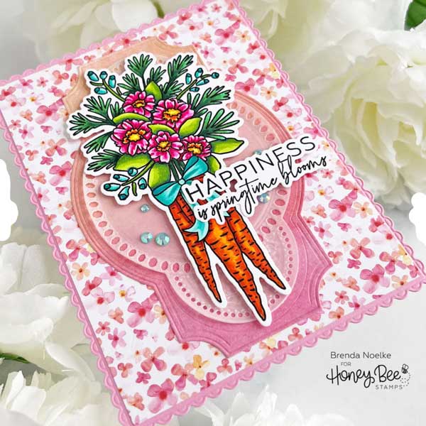 Honey Bee Stamps Garden Bouquet Stamp