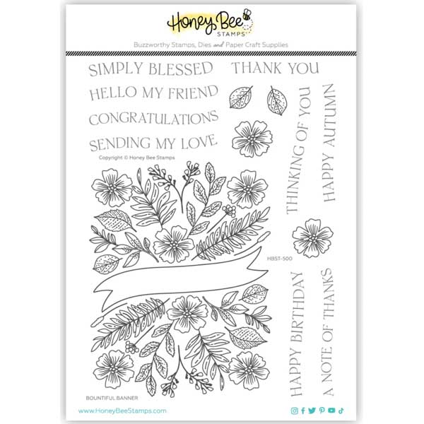 Honey Bee Stamps Bountiful Banner Stamp