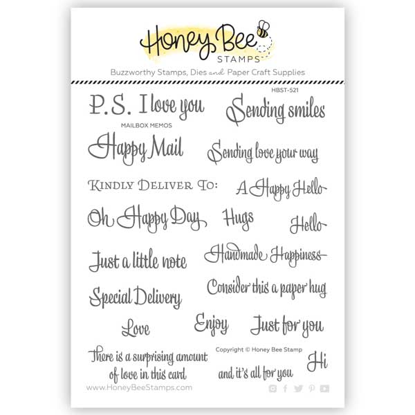 Honey Bee Stamps Mailbox Memos Stamp