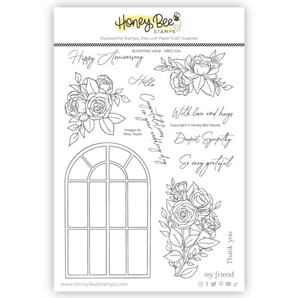 Honey Bee Stamps Blooming View Stamp