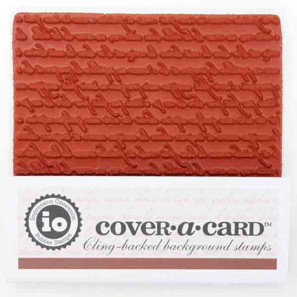 Impression Obsession Cover-A-Card French Text Stamp