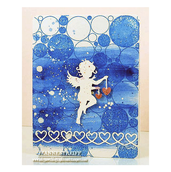 Impression Obsession Cover-a-Card Random Circles Background Stamp