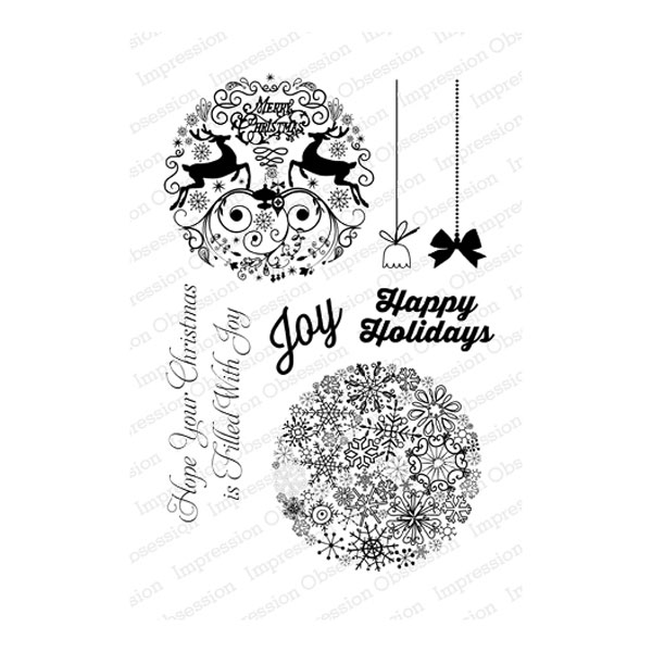 Impression Obsession Round Ornaments 1 Stamp Set