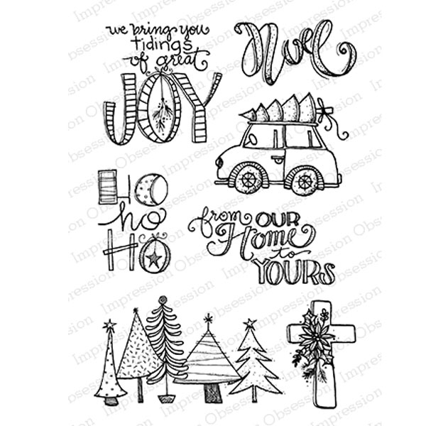 Impression Obsession Tidings of Joy Stamp Set