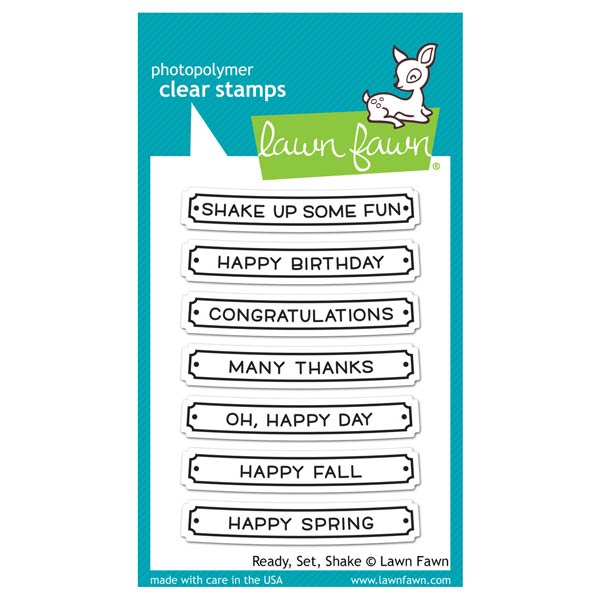 Lawn Fawn Ready, Set, Shake Stamp Set