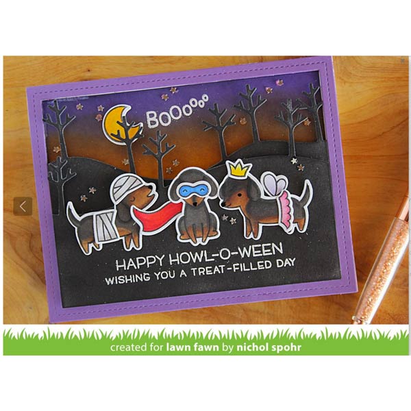 Lawn Fawn Happy Howloween Stamp Set &lt;span style=&quot;color:red;&quot;&gt;Blemished&lt;/span&gt;