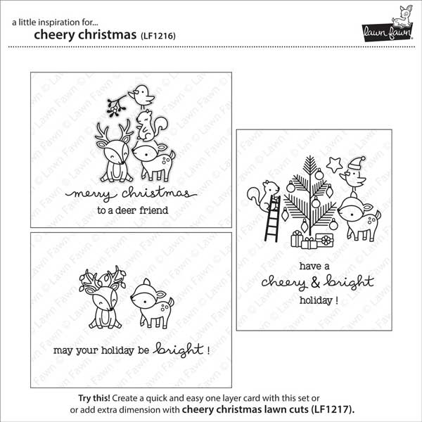 Lawn Fawn Cheery Christmas Stamp Set