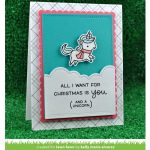 Lawn Fawn Winter Unicorn Stamp Set