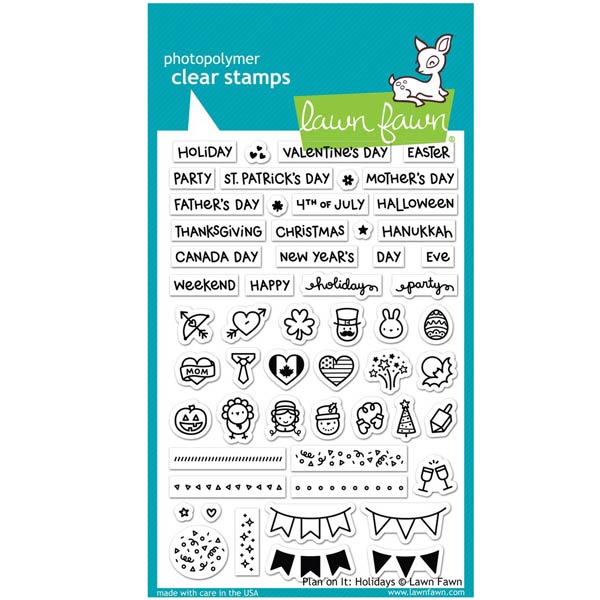 Lawn Fawn Plan On It: Holidays Stamp Set