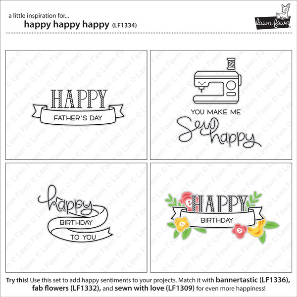 Lawn Fawn Happy Happy Happy Stamp Set