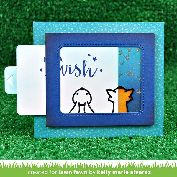 Lawn Fawn Push Here Stamp Set