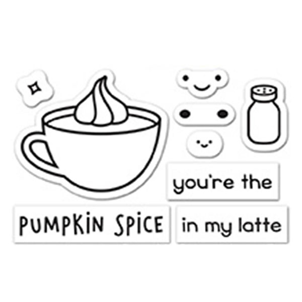 Lawn Fawn Pumpkin Spice Stamp Set&lt;span style=&quot;color:red;&quot;&gt;Blemished&lt;/span&gt;