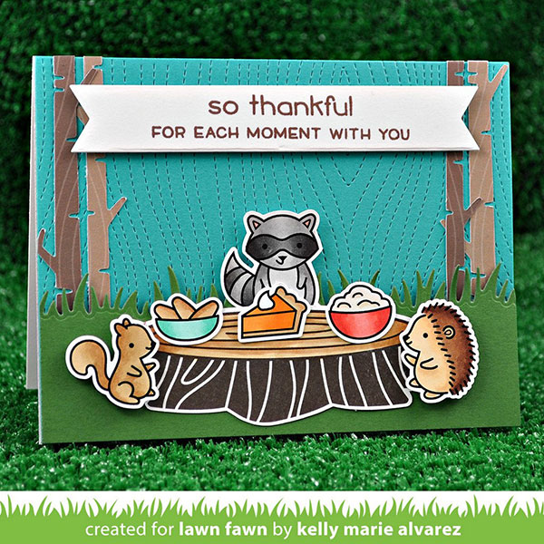 Lawn Fawn Forest Feast Stamp Set