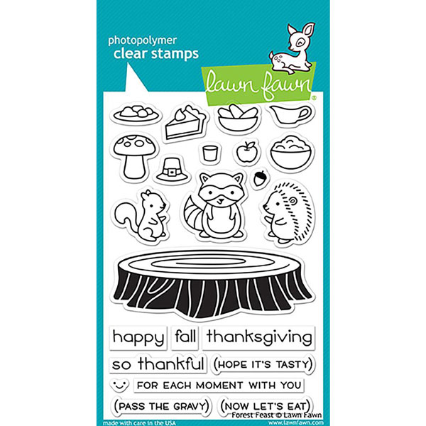 Lawn Fawn Forest Feast Stamp Set