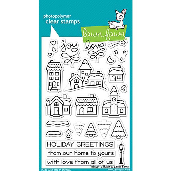 Lawn Fawn Winter Village Stamp Set