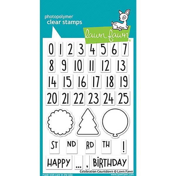 Lawn Fawn Celebration Countdown Stamp Set