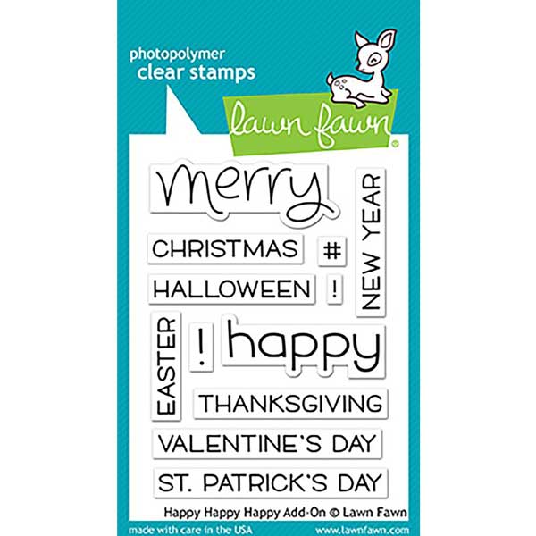 Lawn Fawn Happy Happy Happy Add-On Stamp Set