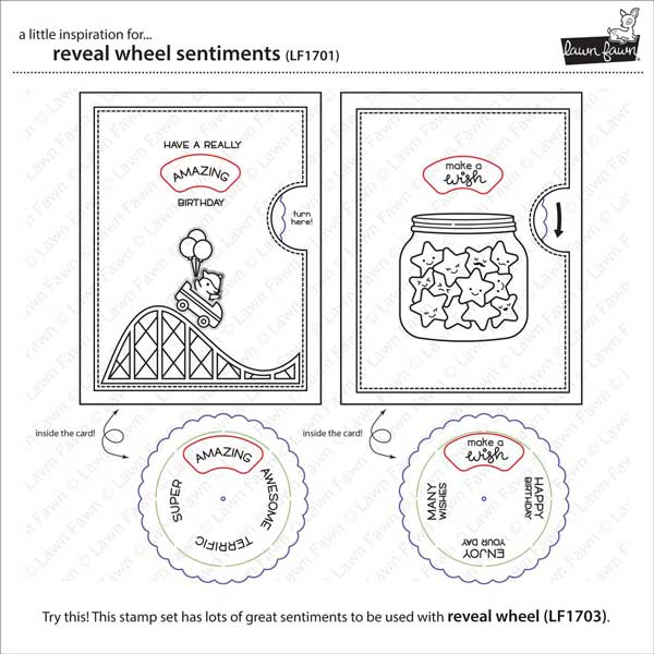 Lawn Fawn Reveal Wheel Sentiments