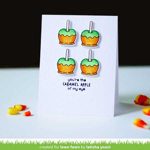 Lawn Fawn Caramel Apple Stamp Set