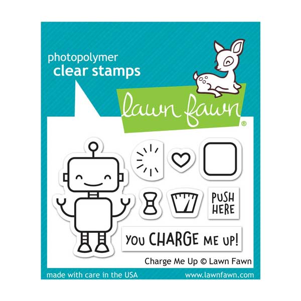 Lawn Fawn Charge Me Up Stamp Set&lt;span style=&quot;color:red;&quot;&gt;Blemished&lt;/span&gt;