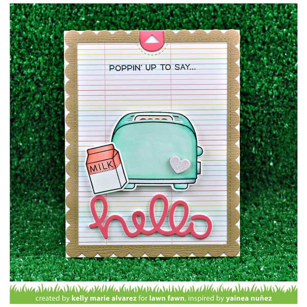 Lawn Fawn Let&#039;s Toast Pull Tab Add-On Lawn Cuts