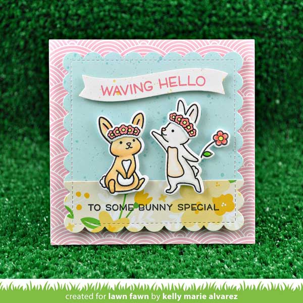 Lawn Fawn Wavy Sayings Stamp Set