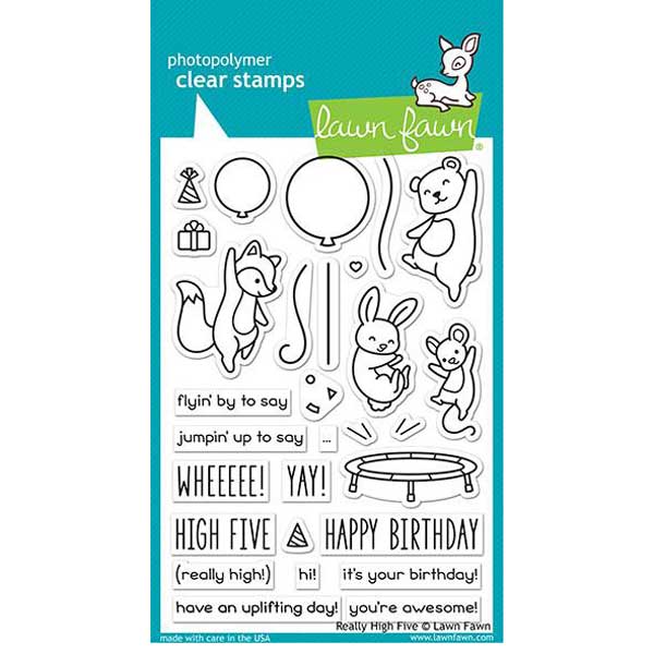 Lawn Fawn Really High Five Stamp Set