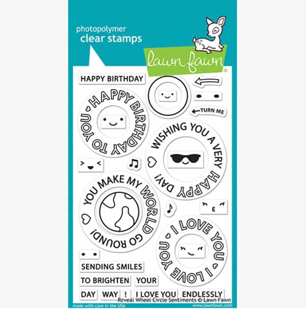 Lawn Fawn Reveal Wheel Circle Sentiments Stamp Set