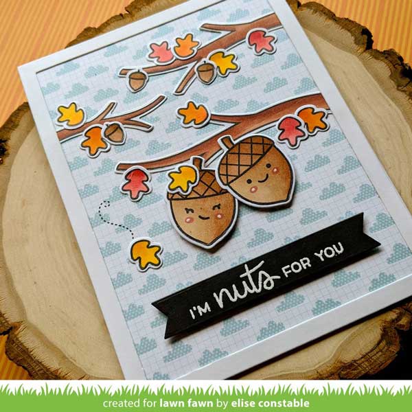 Lawn Fawn Big Acorn Stamp Set