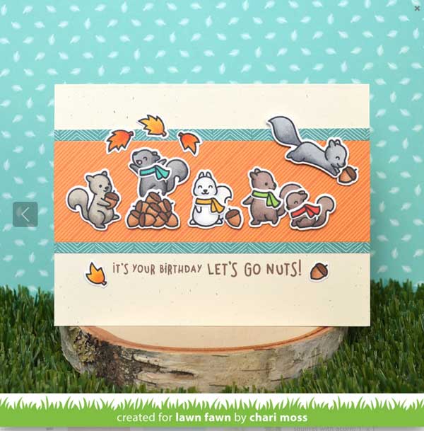 Lawn Fawn Let&#039;s Go Nuts Stamp Set