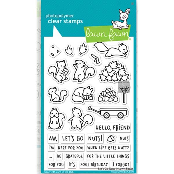 Lawn Fawn Let&#039;s Go Nuts Stamp Set