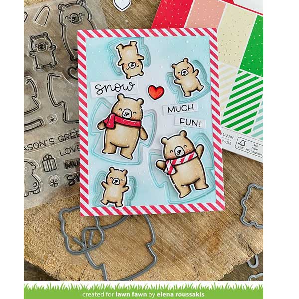 Lawn Fawn Snow Much Fun Stamp Set