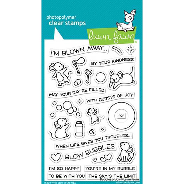 Lawn Fawn Bubbles Of Joy Stamp