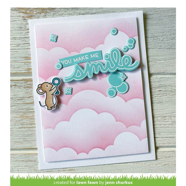 Lawn Fawn Scripty Bubble Sentiments Stamp