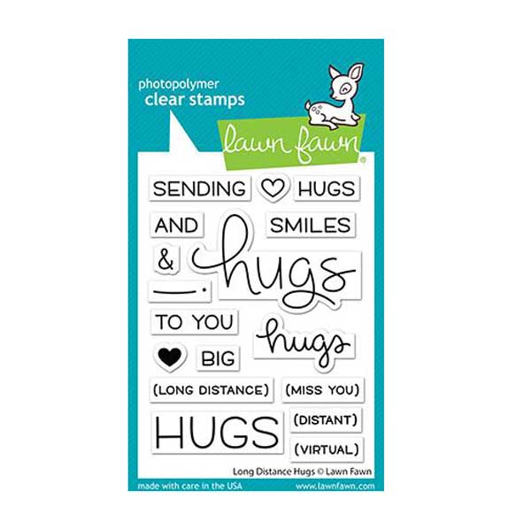 Lawn Fawn Long Distance Hugs Stamp