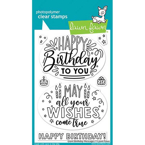 Lawn Fawn Giant Birthday Messages Stamp