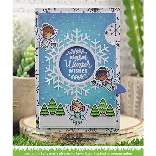 Lawn Fawn Magic Holiday Messages Stamp