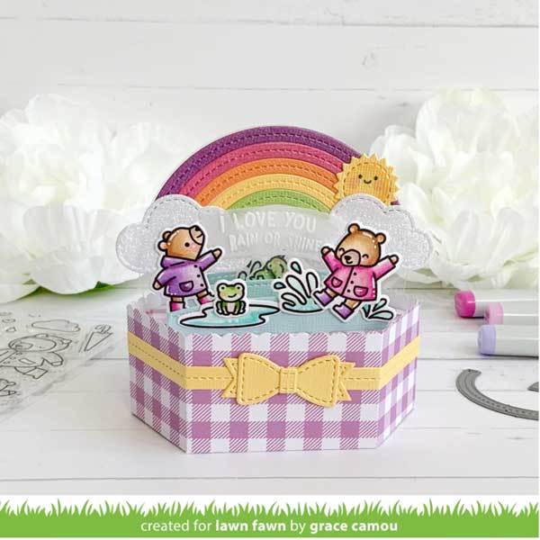 Lawn Fawn Beary Rainy Day Stamp