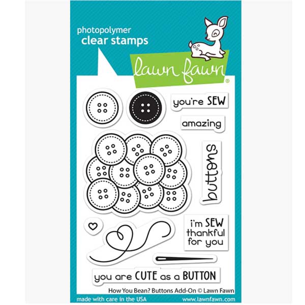 Lawn Fawn How You&#039;ve Bean Buttons Add-on Stamp