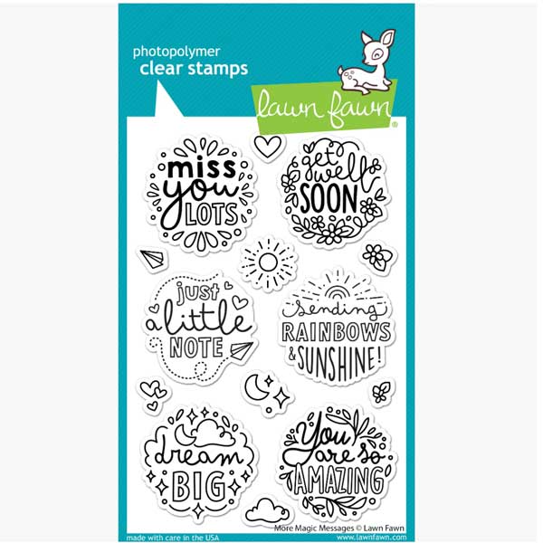 Lawn Fawn More Magic Messages Stamp