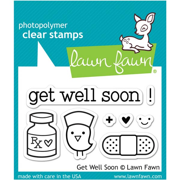 Lawn Fawn Get Well Soon Stamp Set