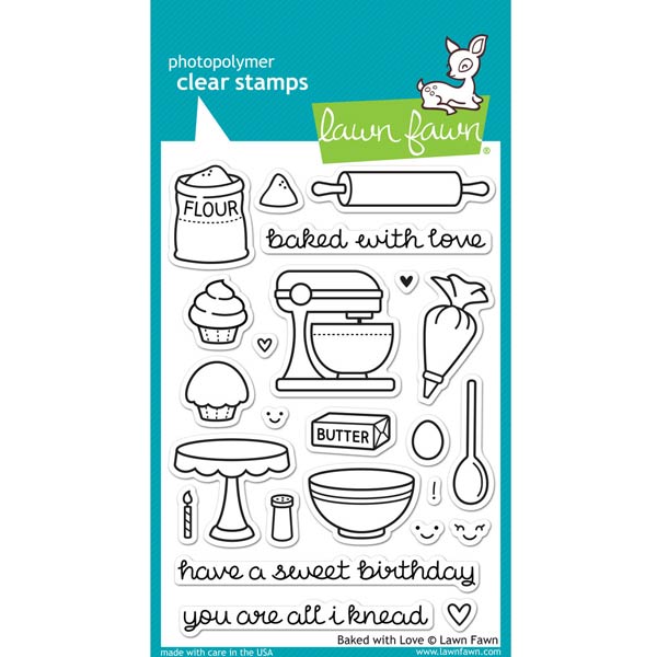 Lawn Fawn Baked with Love Stamp Set