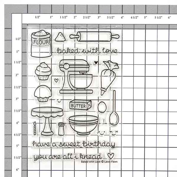 Lawn Fawn Baked with Love Stamp Set