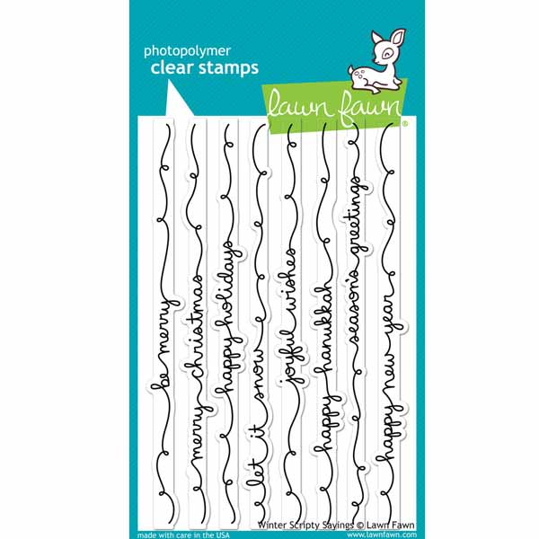 Lawn Fawn Winter Scripty Sayings Stamp Set