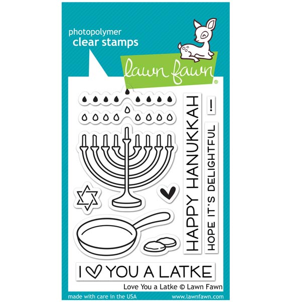 Lawn Fawn Love You A Latke Stamp Set