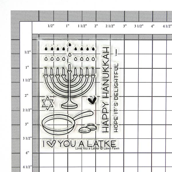 Lawn Fawn Love You A Latke Stamp Set